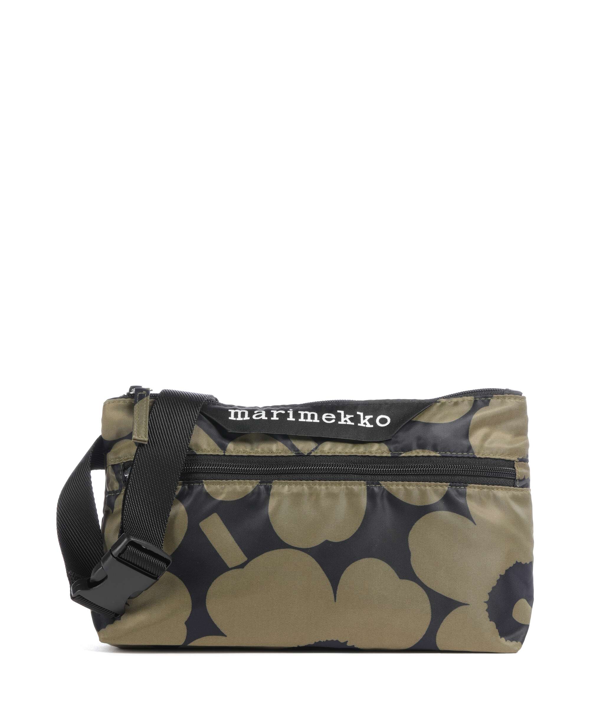 Marimekko Neat S Unikko Crossbody bag olive green/dark blue