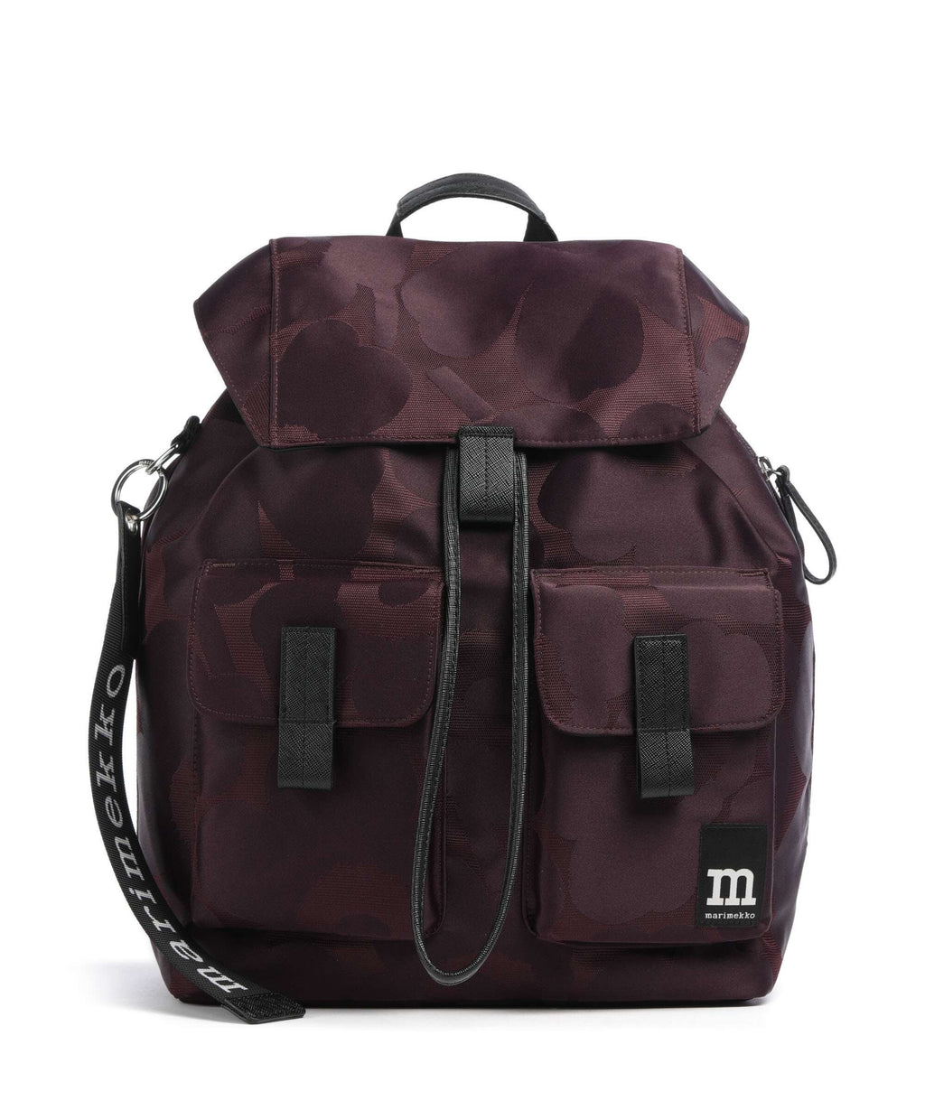 Marimekko Wear All Day L Unikko Backpack wine red/dark wine