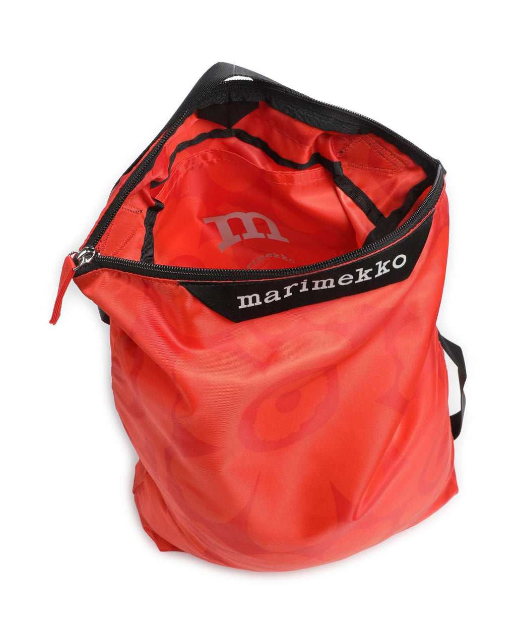 Marimekko Neat Unikko M Hobo bag red
