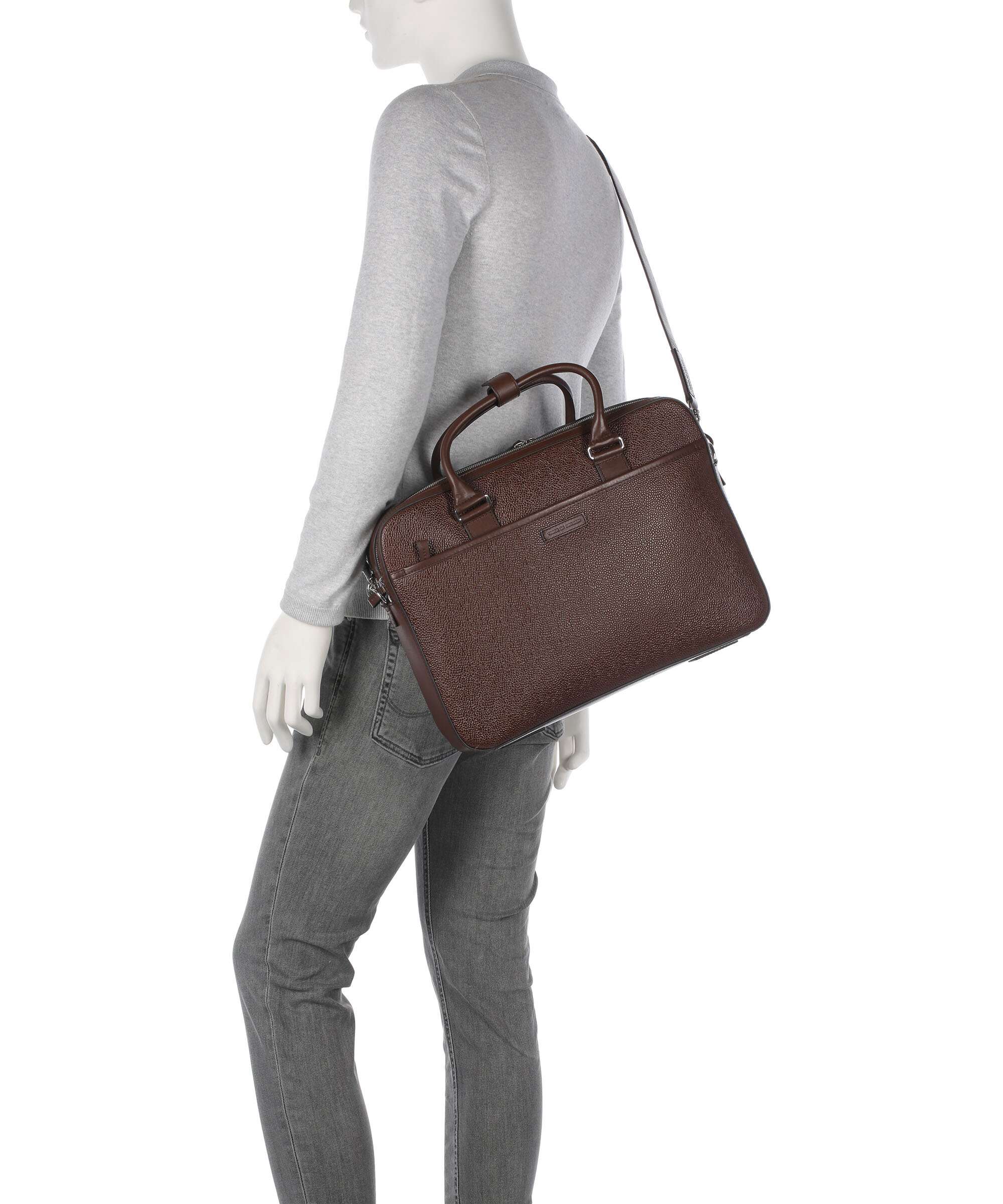 Tiger of Sweden Burin Briefcase cognac