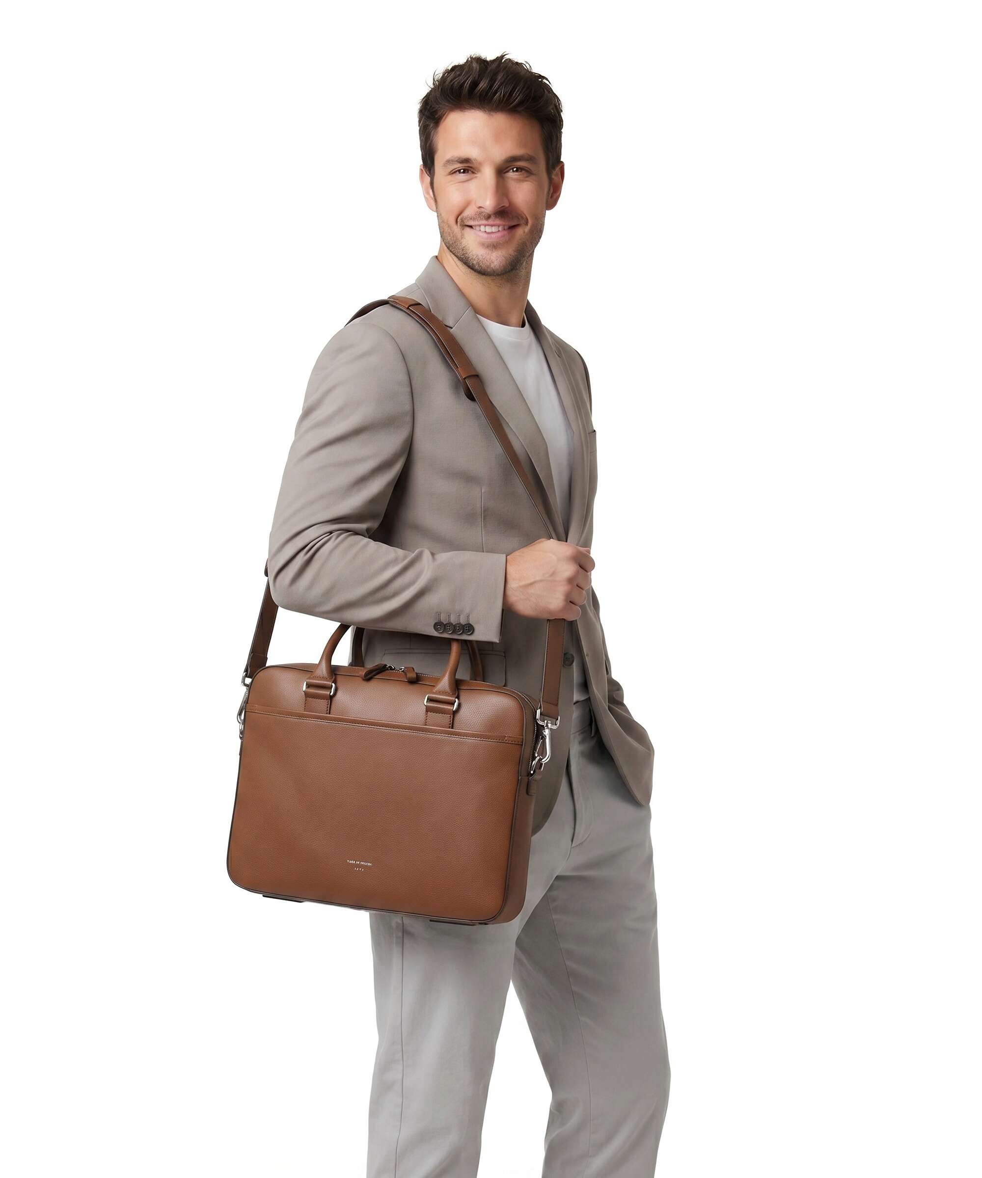 Tiger of Sweden Bosun Briefcase cognac