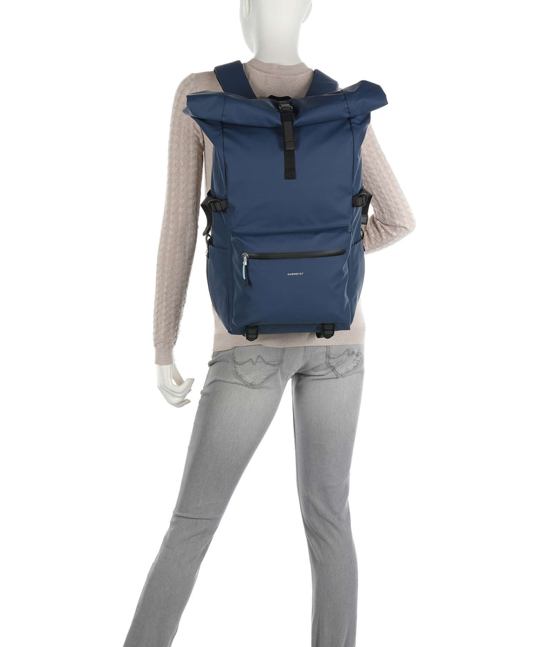 Sandqvist Stream Ruben 2.0 Rolltop backpack navy