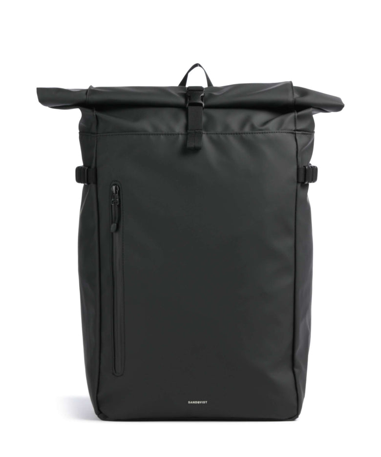 Sandqvist Stream L Rolltop backpack black