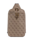 Guess Milano Batoh sling beige/brown/blue