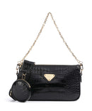 Maison Mollerus Croco Zell Shoulder bag classic schwarz