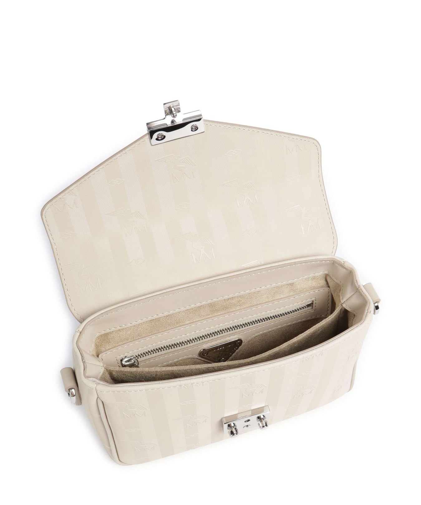 Maison Mollerus Vinerus Meyrin Crossbody bag pearl weiss