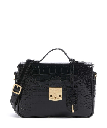 Maison Mollerus Croco Meyrin Kabelka přes rameno classic schwarz