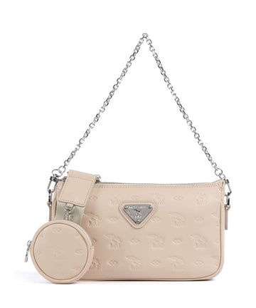 Maison Mollerus Stampato Zell Taška přes rameno vanilla beige
