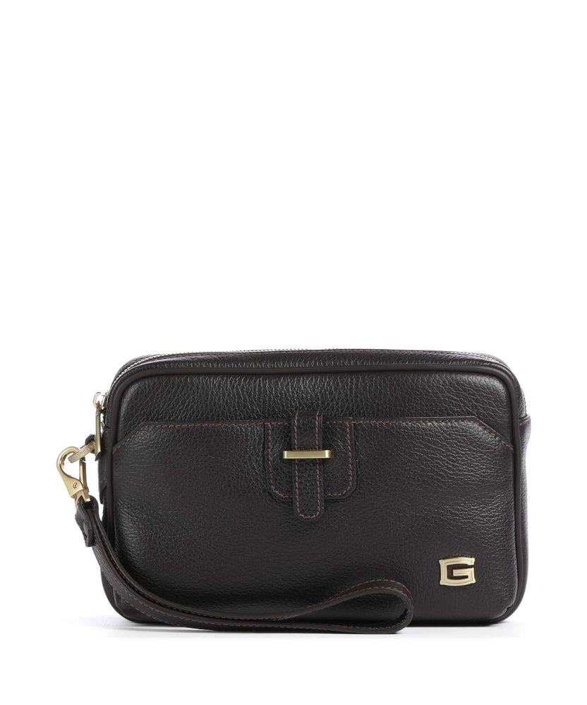Giudi Wristlet dark brown
