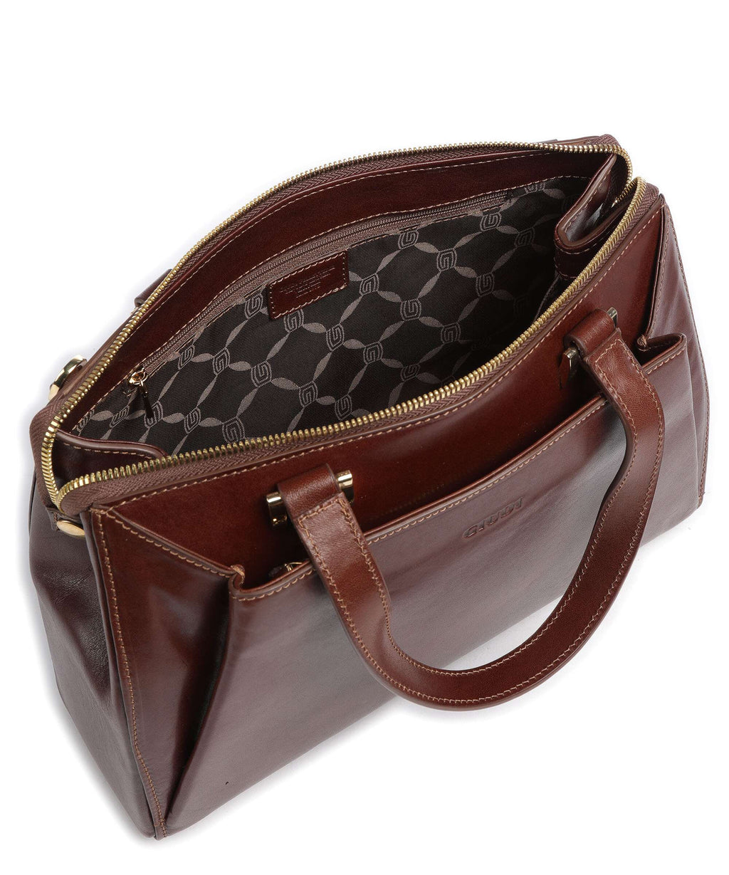 Giudi Crown Handbag brown