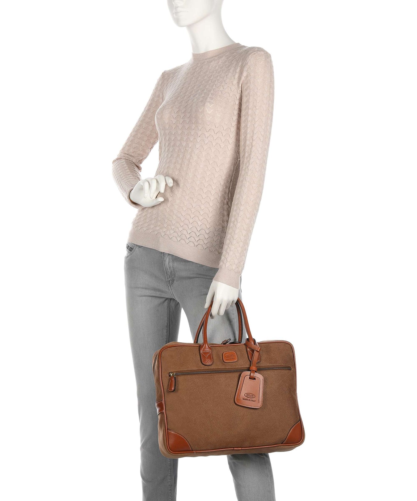 Brics Life Briefcase camel