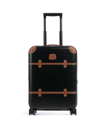 Brics Bellagio Kufr se 4 kolečky black/tan