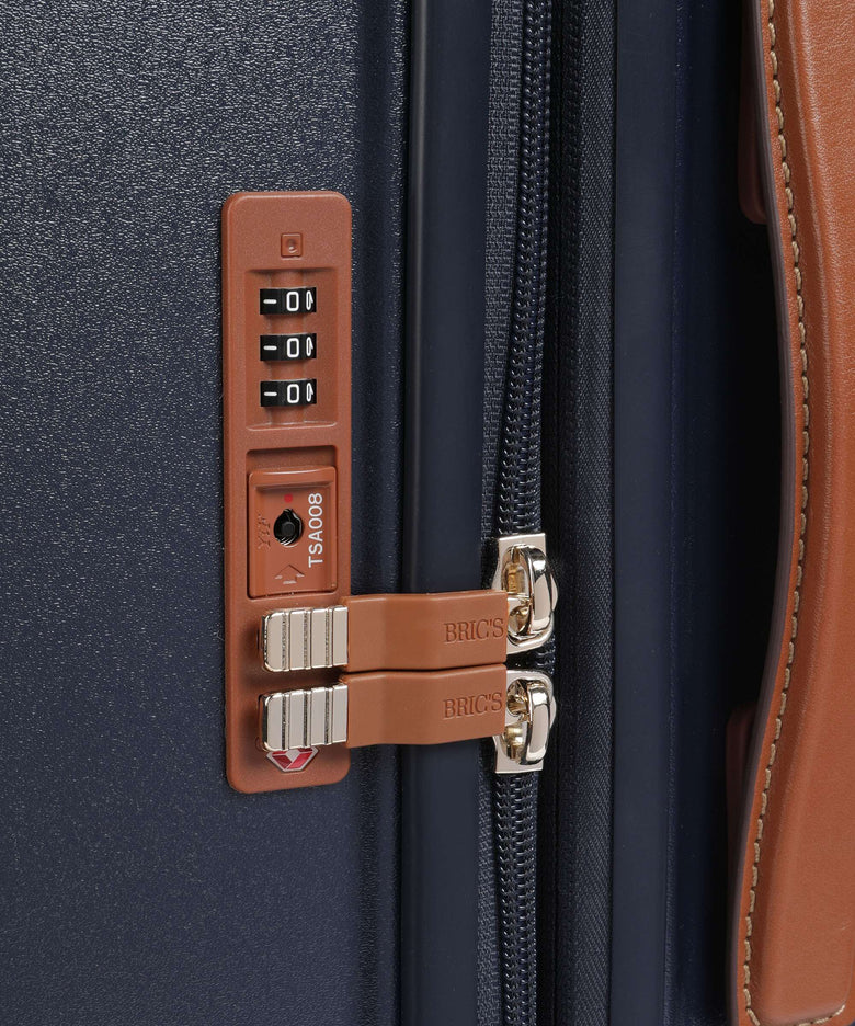 Brics Bellagio Spinner (4 wheels) blue/tan