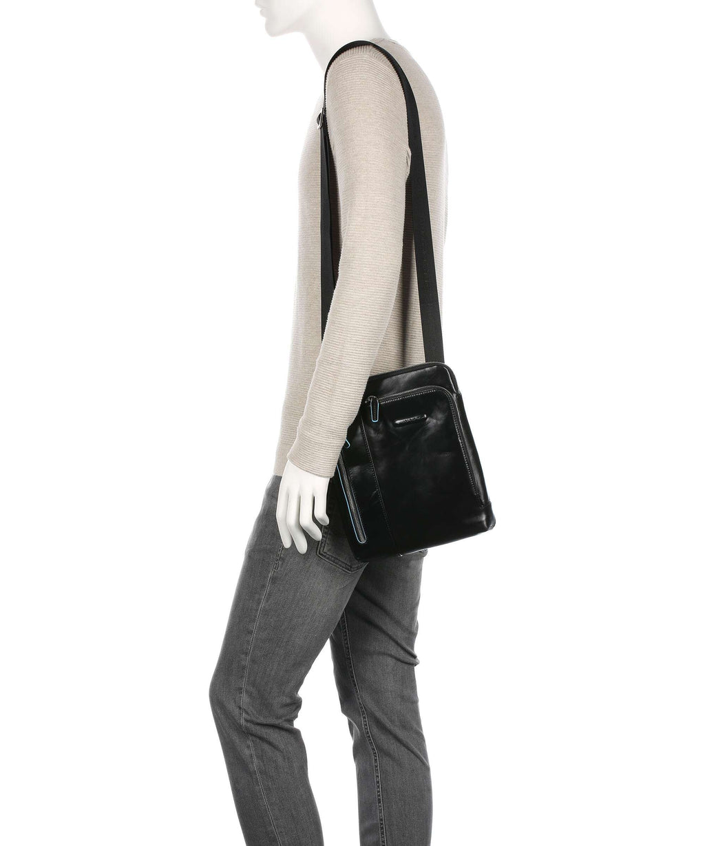 Piquadro Blue Square Crossbody bag nero