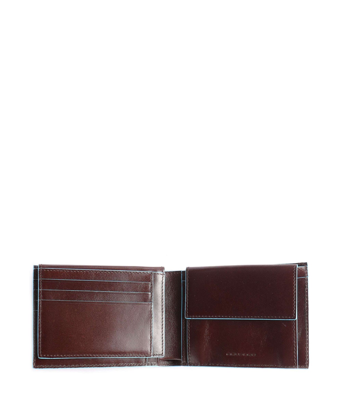 Piquadro Blue Square RFID Wallet mahogany