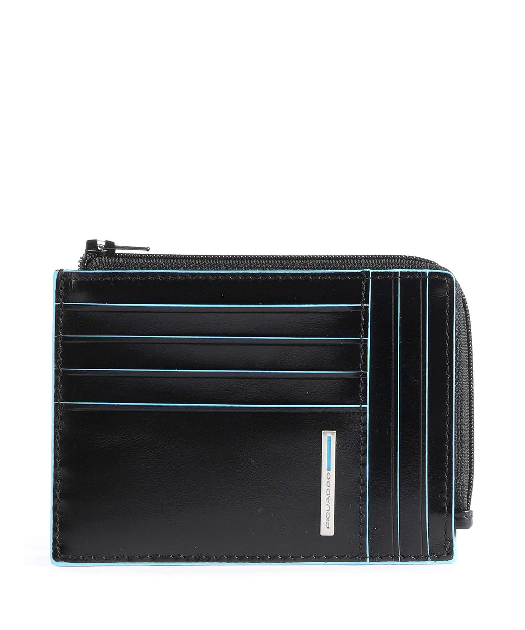 Piquadro Blue Square Credit card holder black