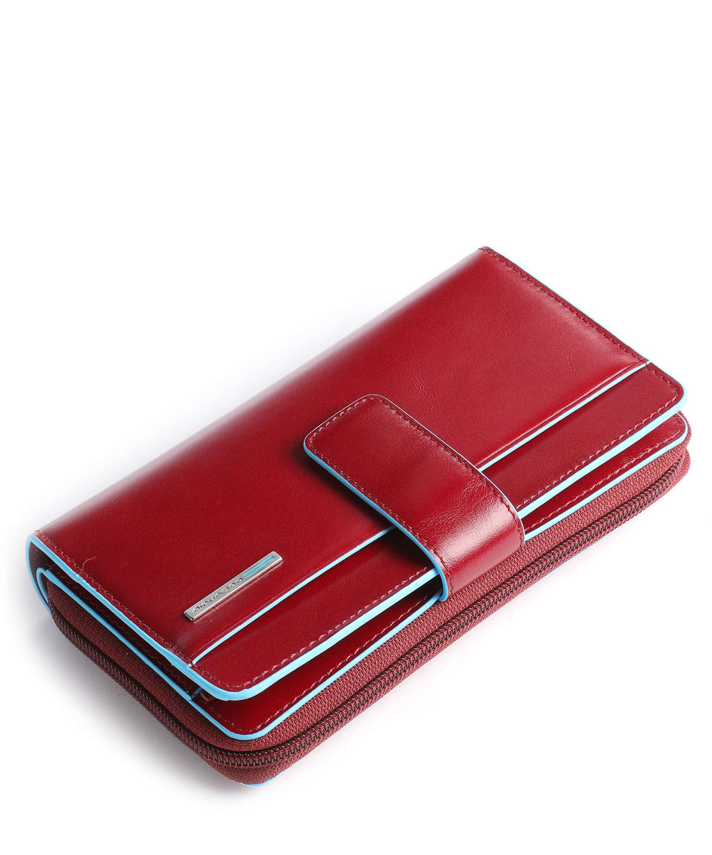 Piquadro Blue Square Wallet red