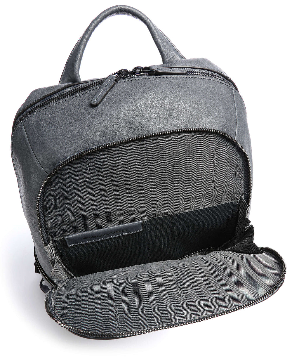 Piquadro Black Square Laptop backpack blue ocean