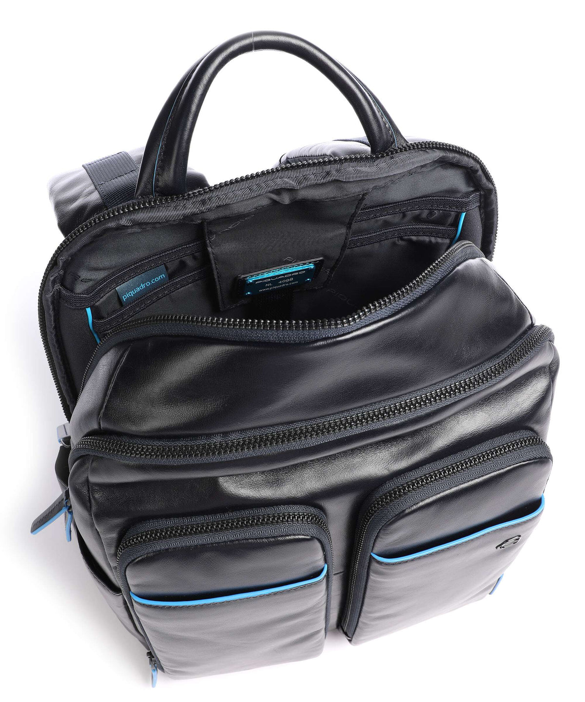 Piquadro Blue Square Revamp RFID Laptop backpack blue