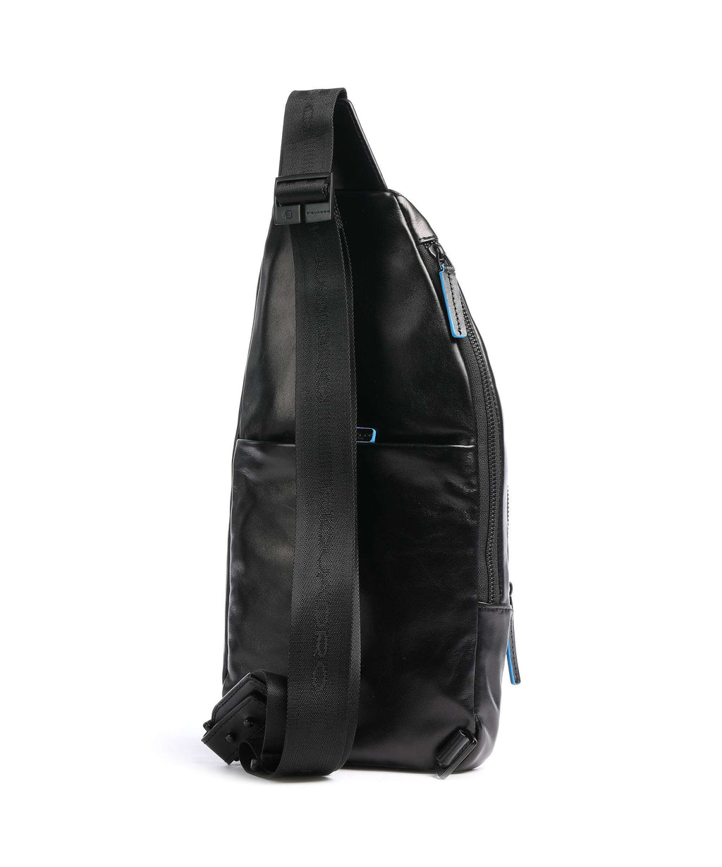 Piquadro Blue Square Revamp Sling bag black