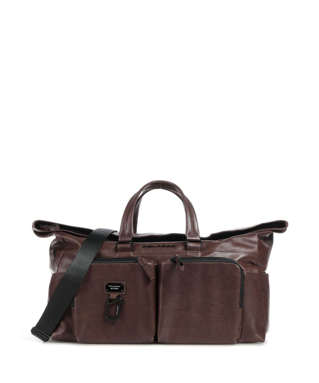 Piquadro Harper Weekend bag dark brown