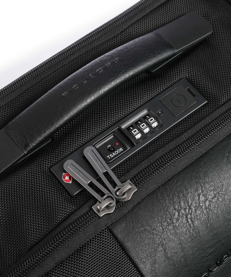 Piquadro Brief S Spinner (4 wheels) nero