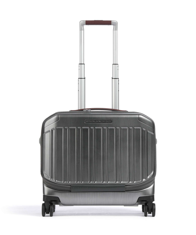 Piquadro PQ-LM Rolling briefcase nero/cuoio