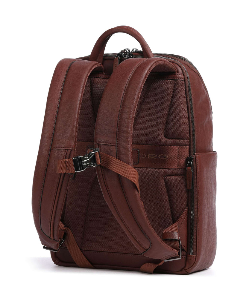 Piquadro Black Square Backpack tabacco