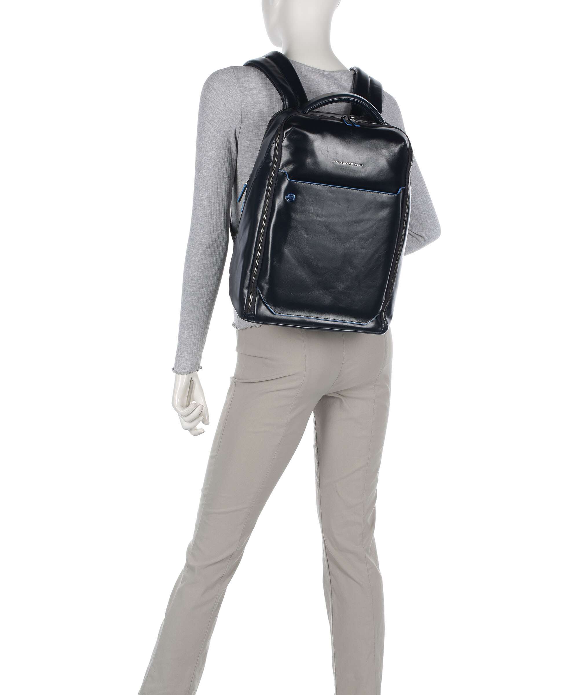 Piquadro Blue Square Backpack blu notte