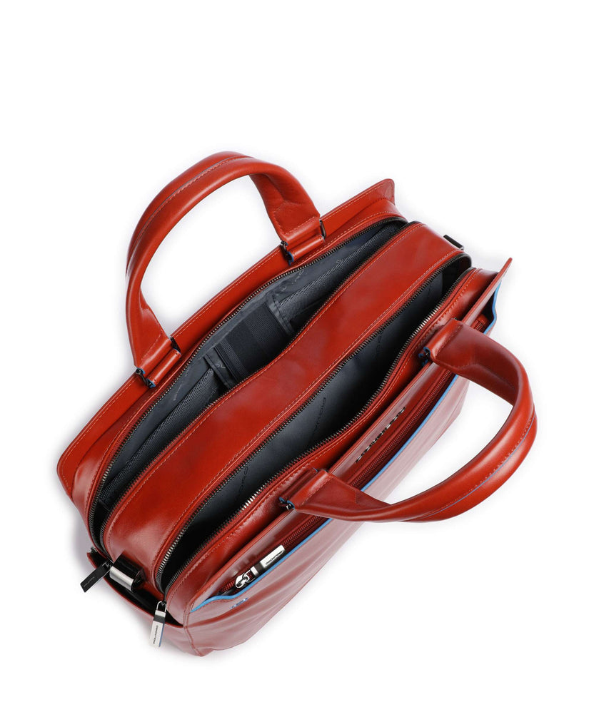 Piquadro Blue Square Briefcase tabacco