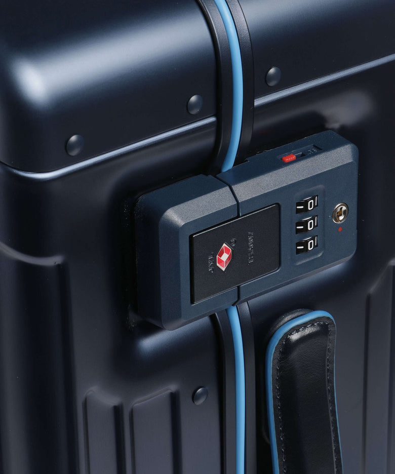 Piquadro PQ-Alub Spinner (4 wheels) blu notte