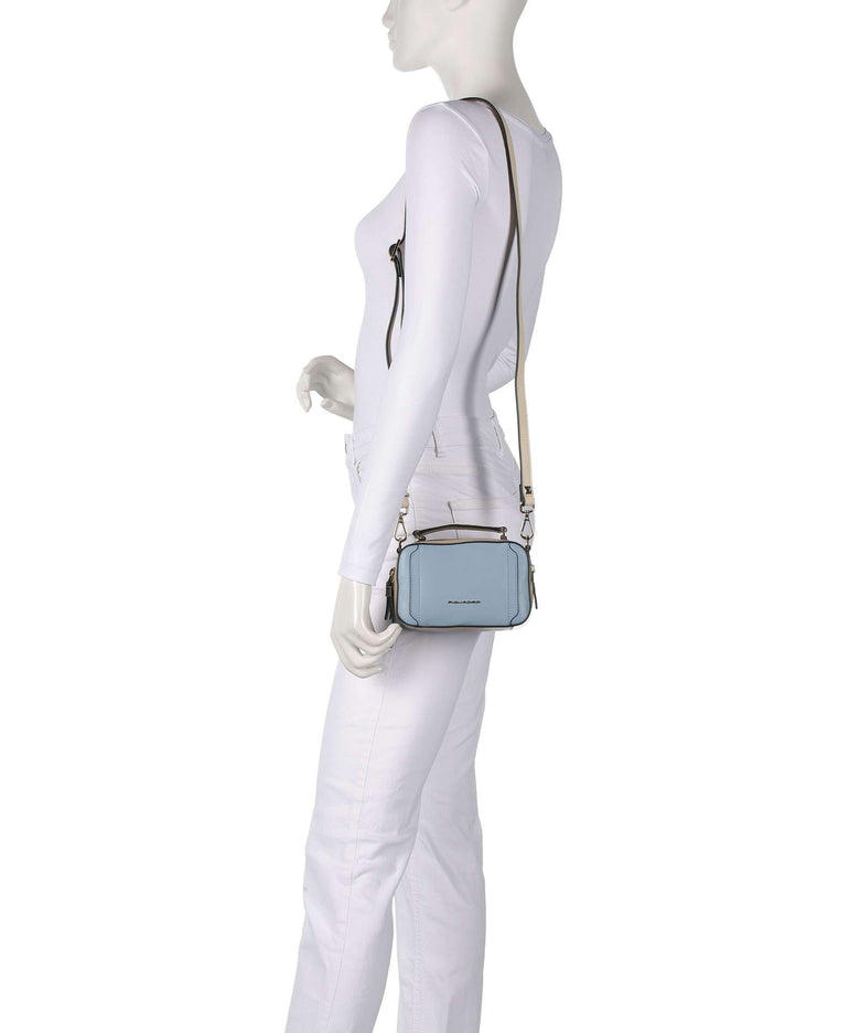 Piquadro W92 Crossbody bag light blue/beige