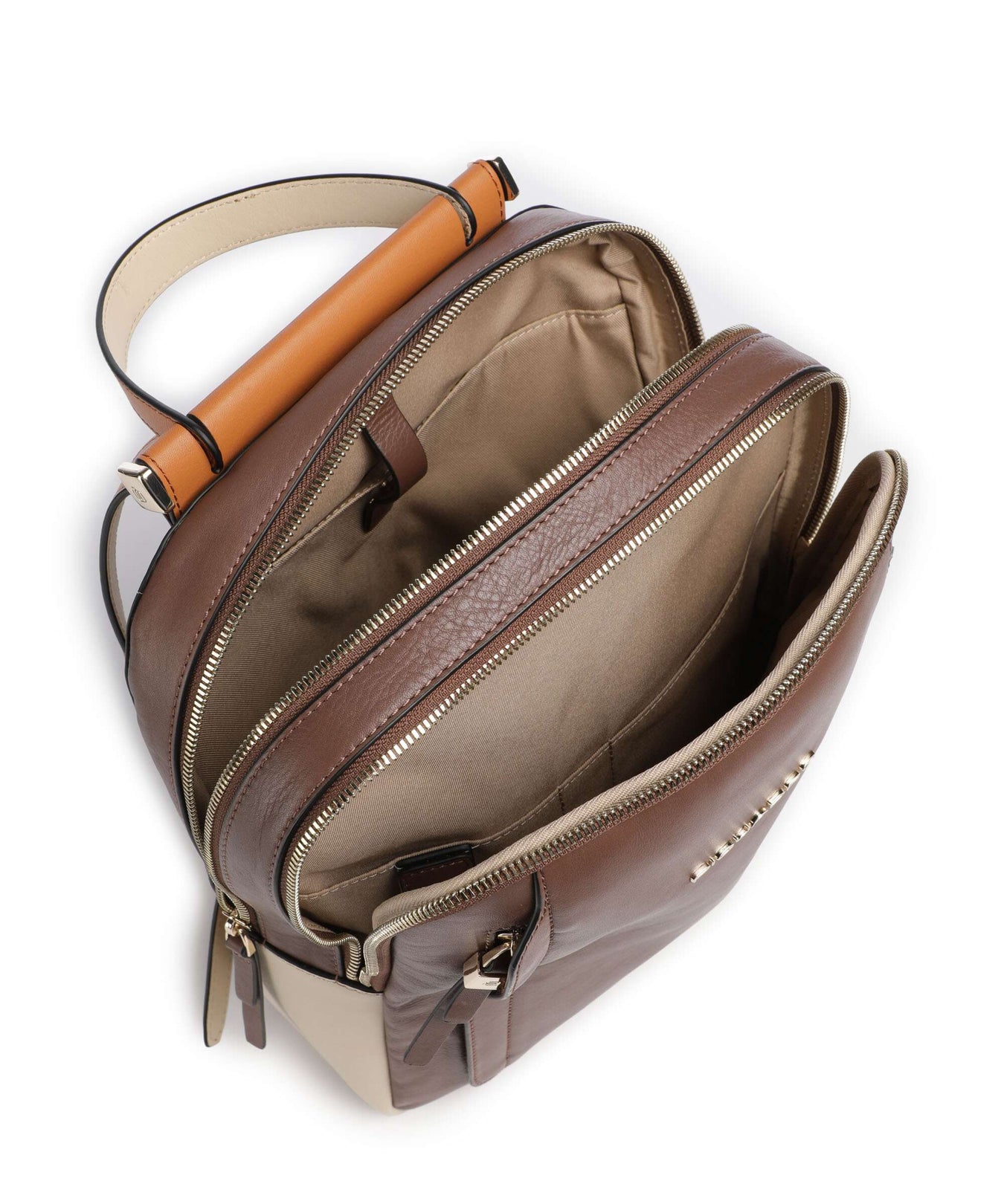 Piquadro Circle RFID Backpack marrone/beige