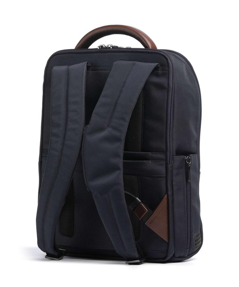Piquadro Brief 2 Backpack blue/cognac