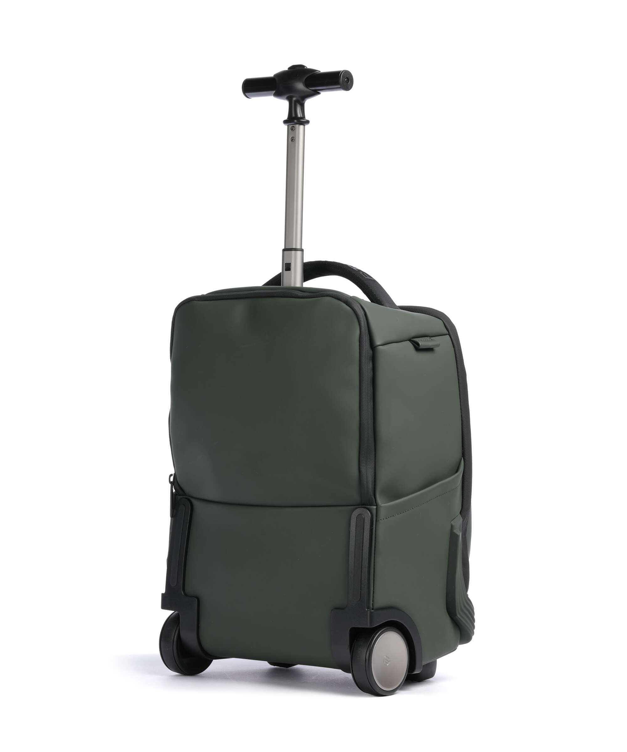 Piquadro Corner Backpack with wheels sage green