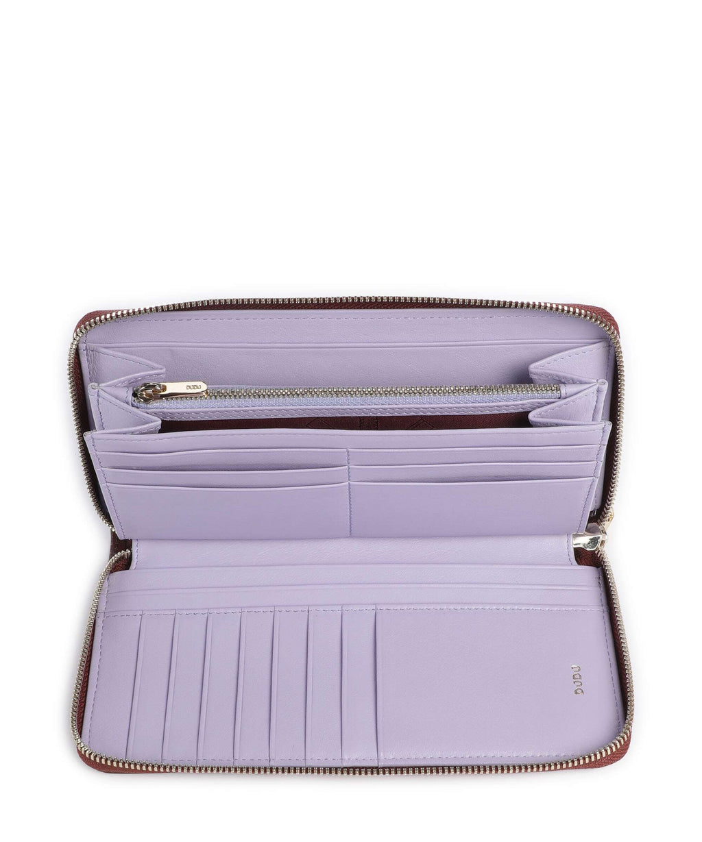 DuDu Bags Up! RFID Wallet chocolate/lilac