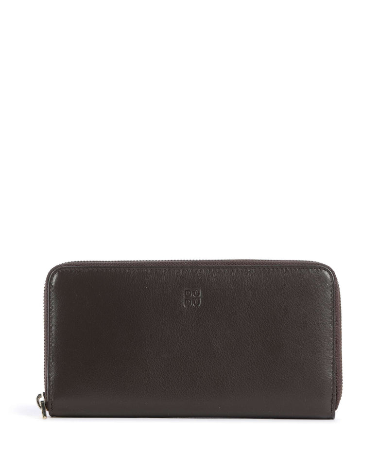 DuDu Bags Mauritius RFID Wallet coffee brown