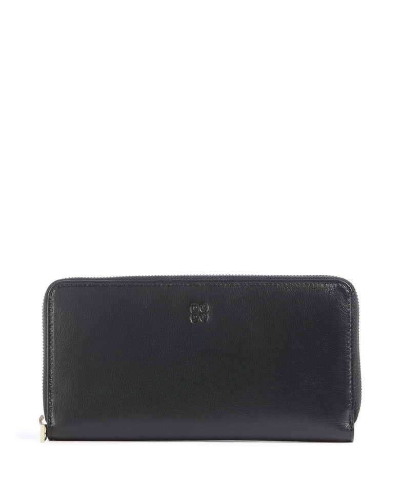 DuDu Bags Ustica RFID Wallet black lavander