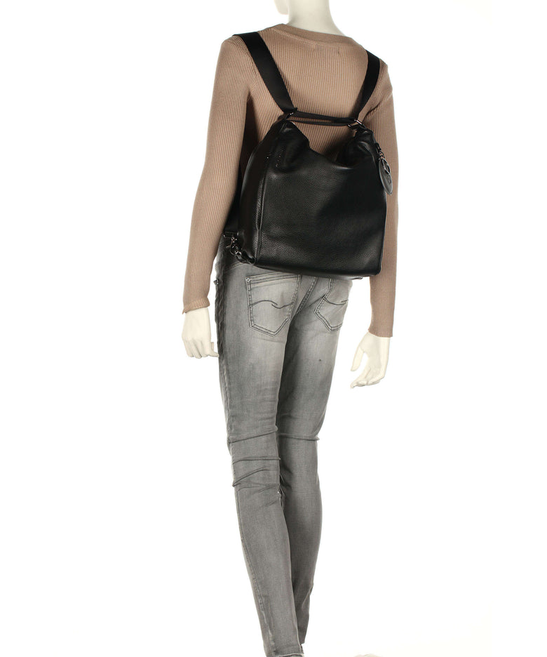 Mandarina Duck Mellow Leather Backpack bag nero