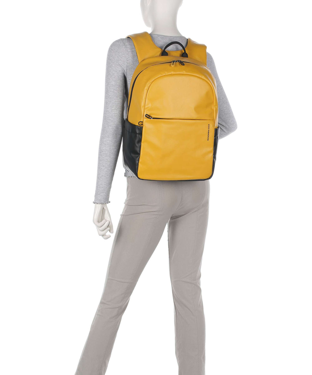 Mandarina Duck Eco Coated Laptop backpack duck yellow