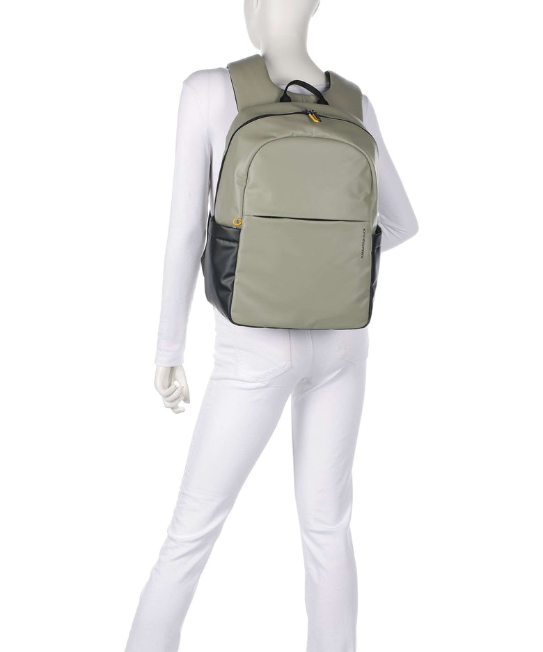 Mandarina Duck Eco Coated Laptop backpack mud
