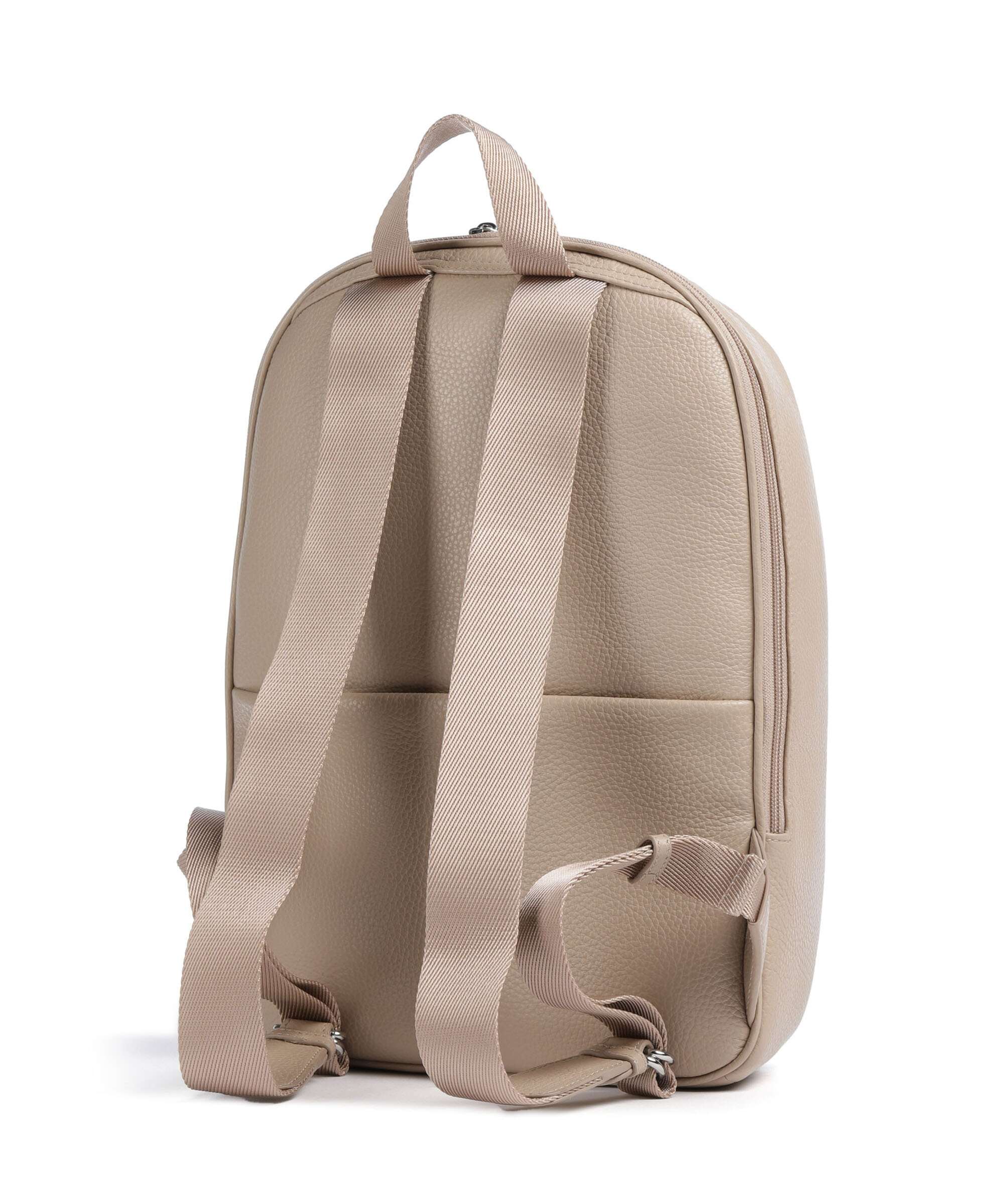 Mandarina Duck Mellow Leather Backpack warm taupe