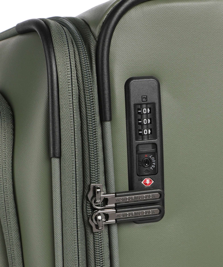 Mandarina Duck Eco Coated Spinner (4 wheels) pine green