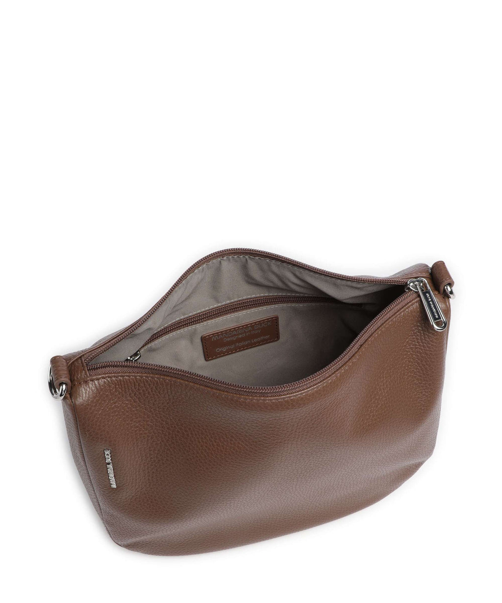 Mandarina Duck Mellow Leather Crossbody bag milk chocolate