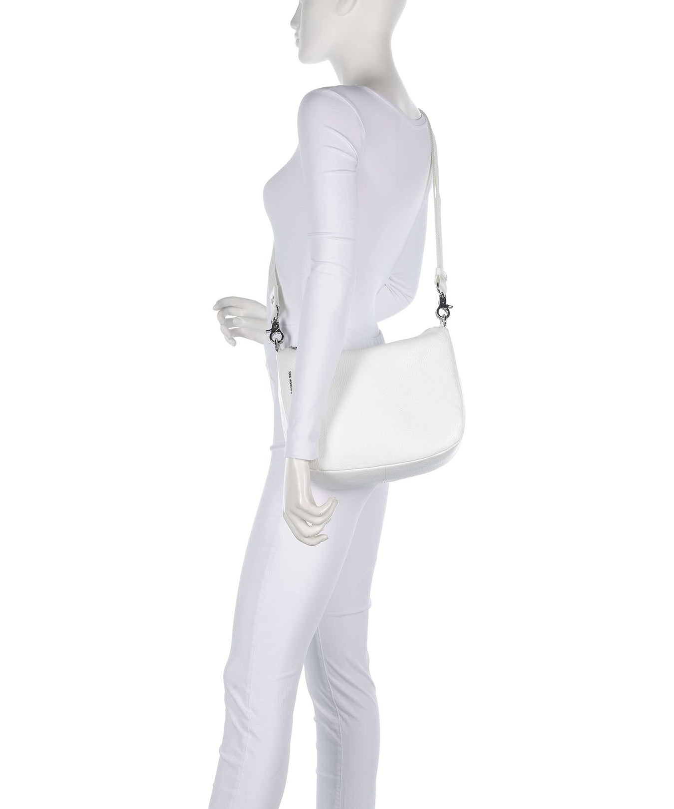 Mandarina Duck Mellow Leather Crossbody bag blanc