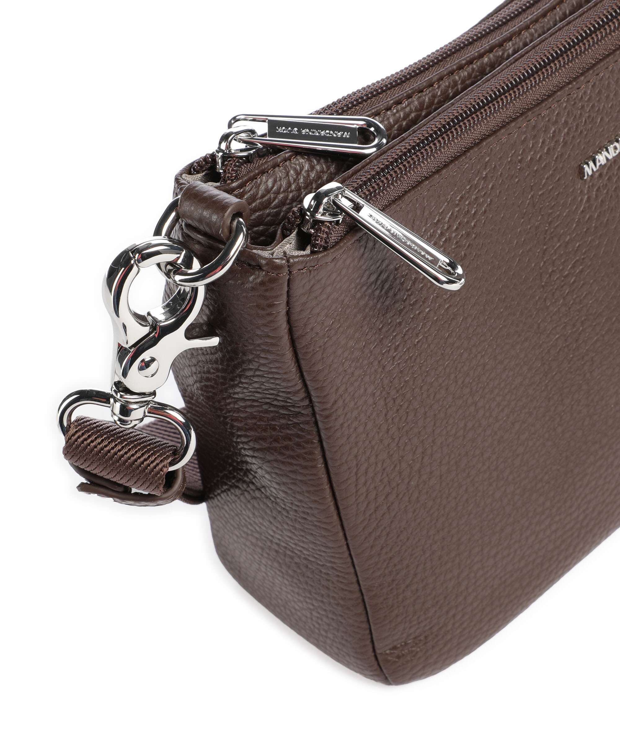 Mandarina Duck Mellow Leather Crossbody bag espresso