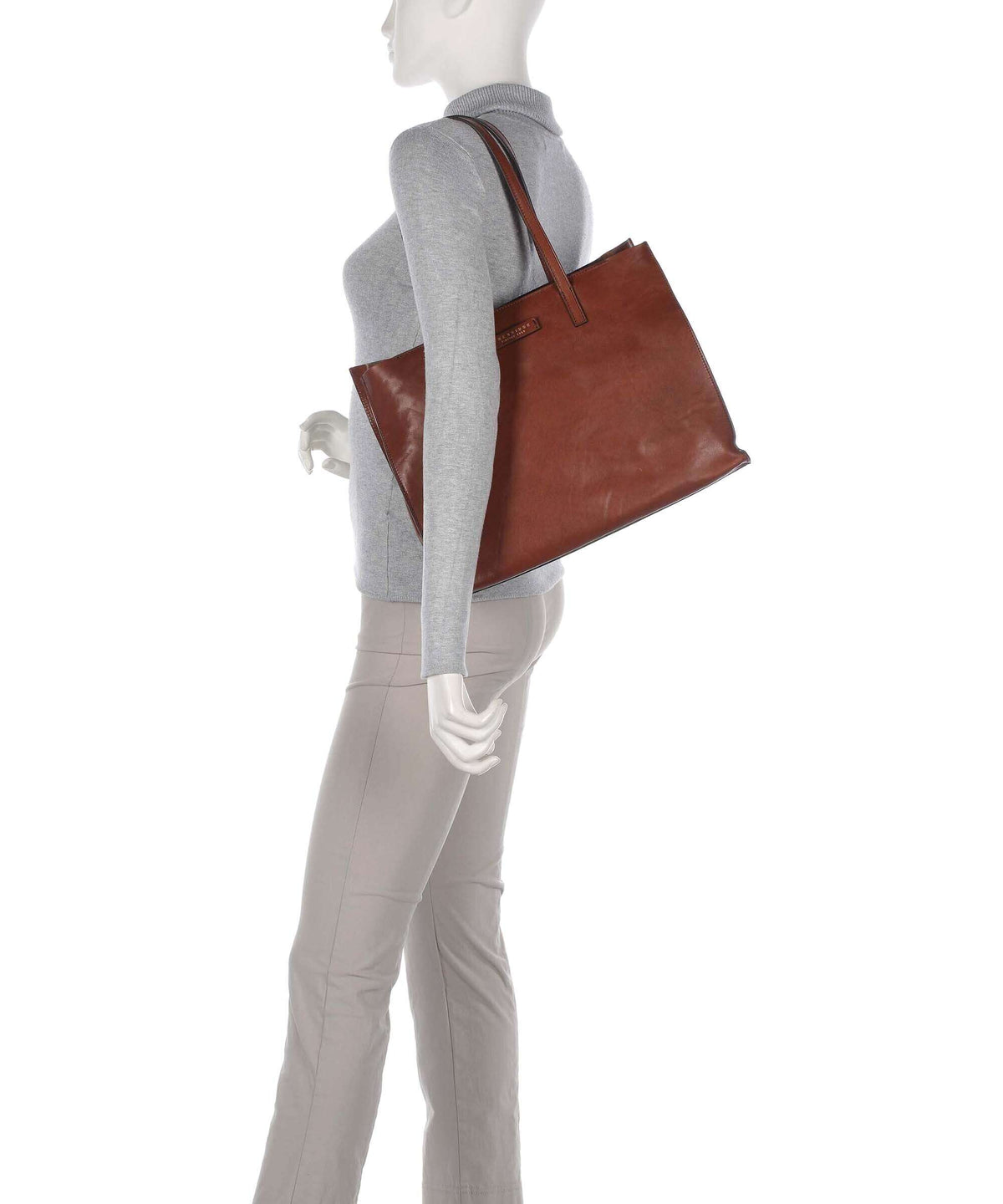 The Bridge Mirra Tote bag marrone