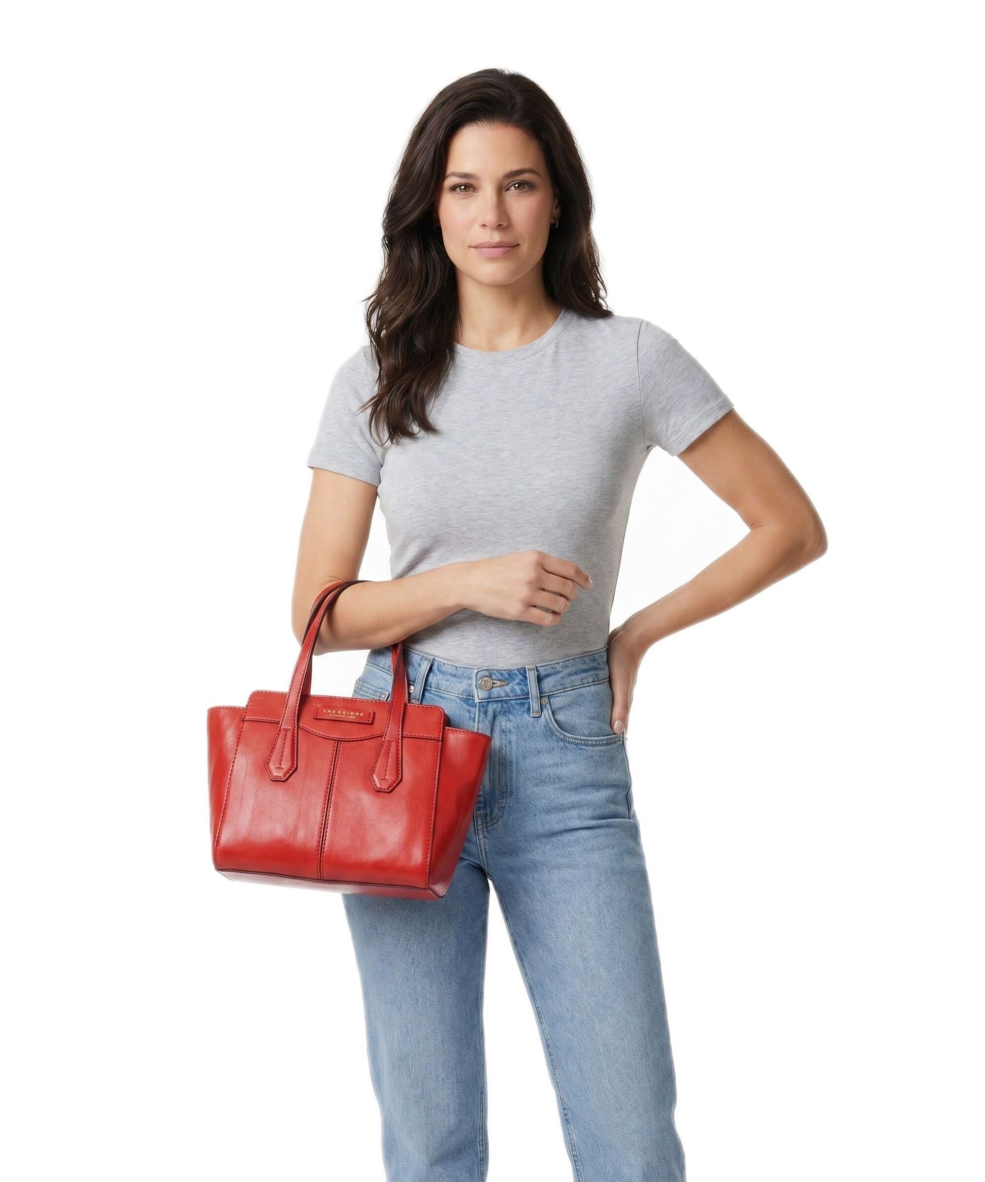 The Bridge Gloria Handbag arancio bruciato/oro