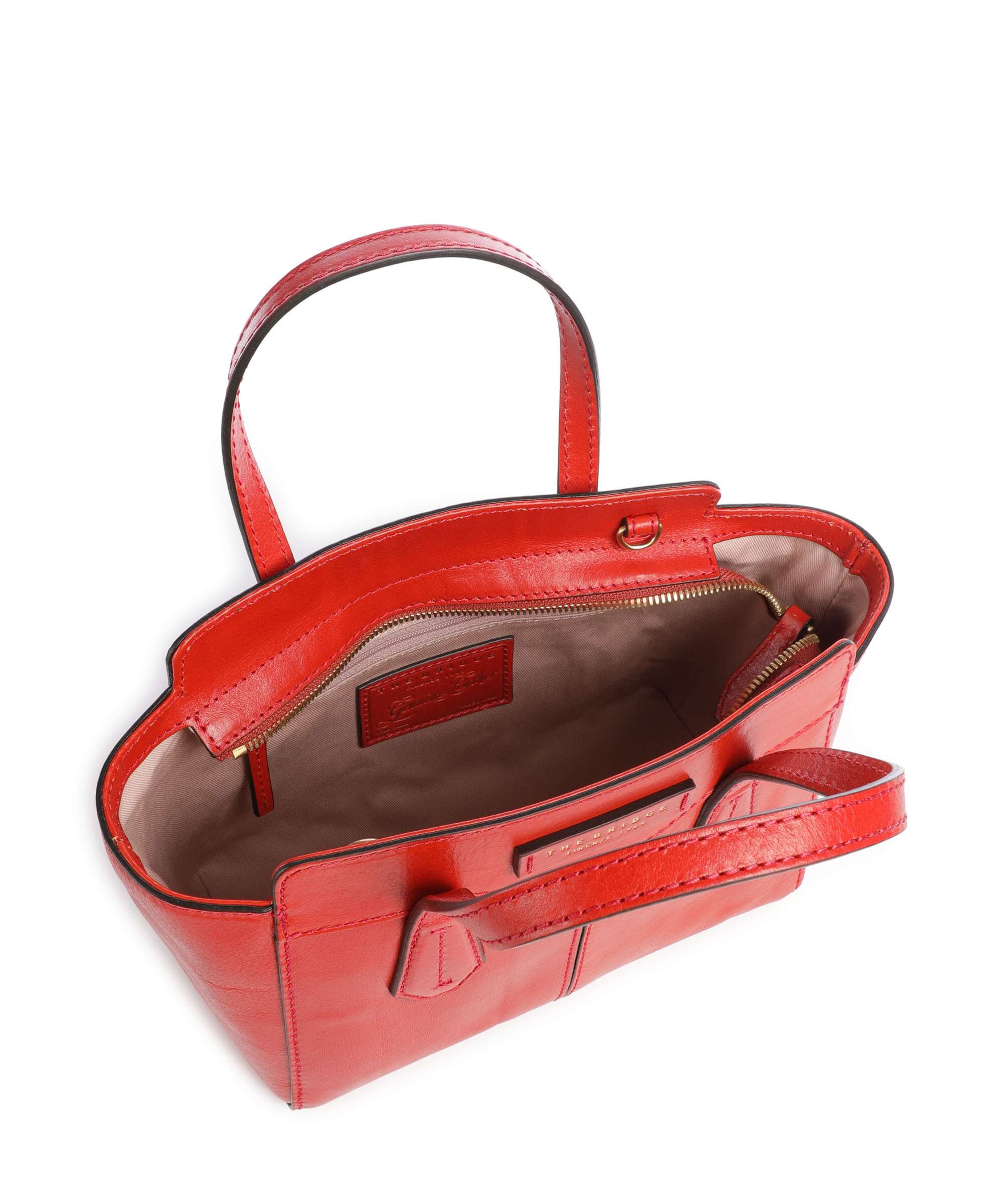 The Bridge Gloria Handbag arancio bruciato/oro
