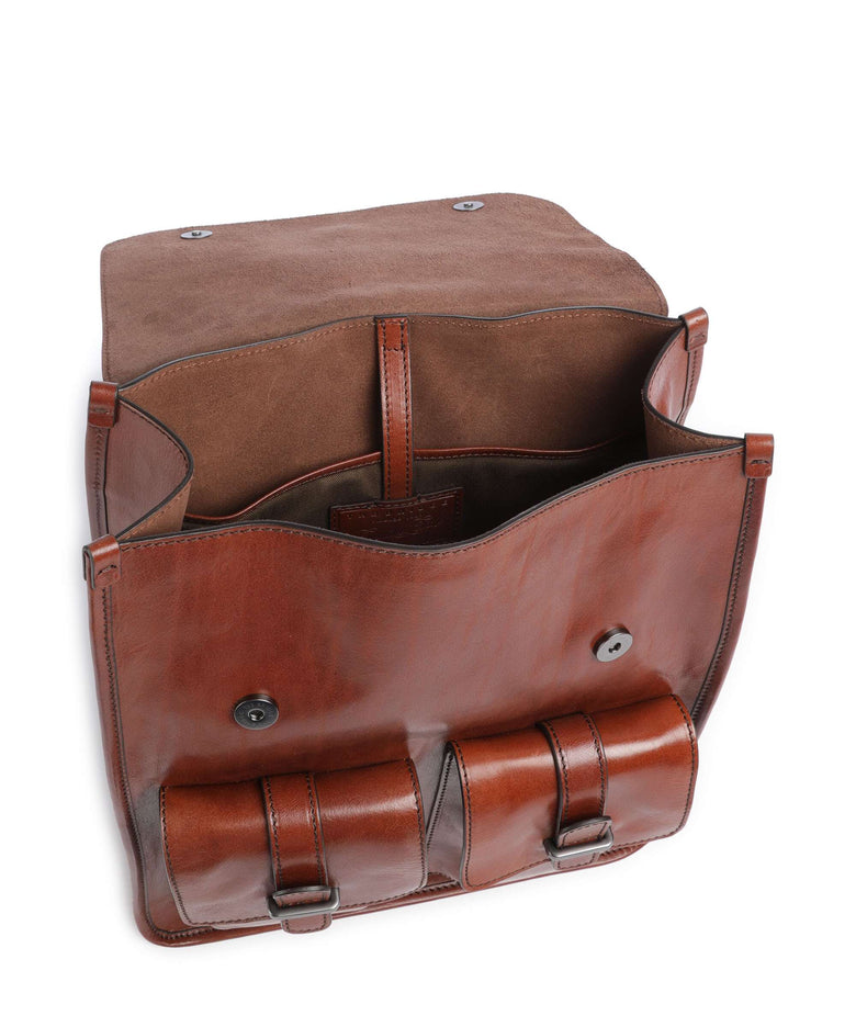 The Bridge Isaia Backpack marrone/rut scamosciato opaco